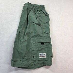 Bimini Bay Outfitters Men's Performance Cargo Shorts 32 Green Nylon Fishing